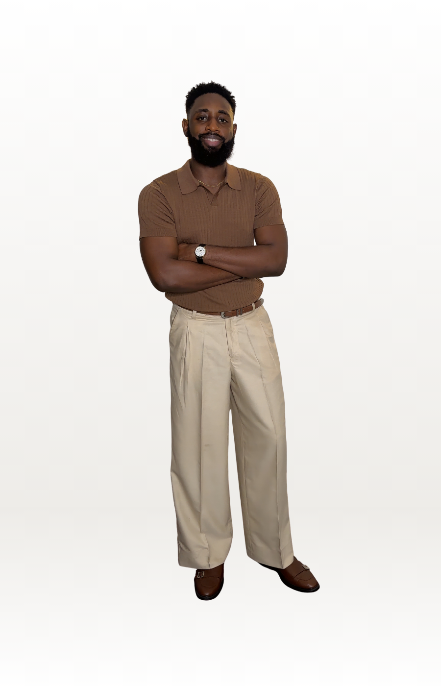 Vertical Stripe Knit Shirt