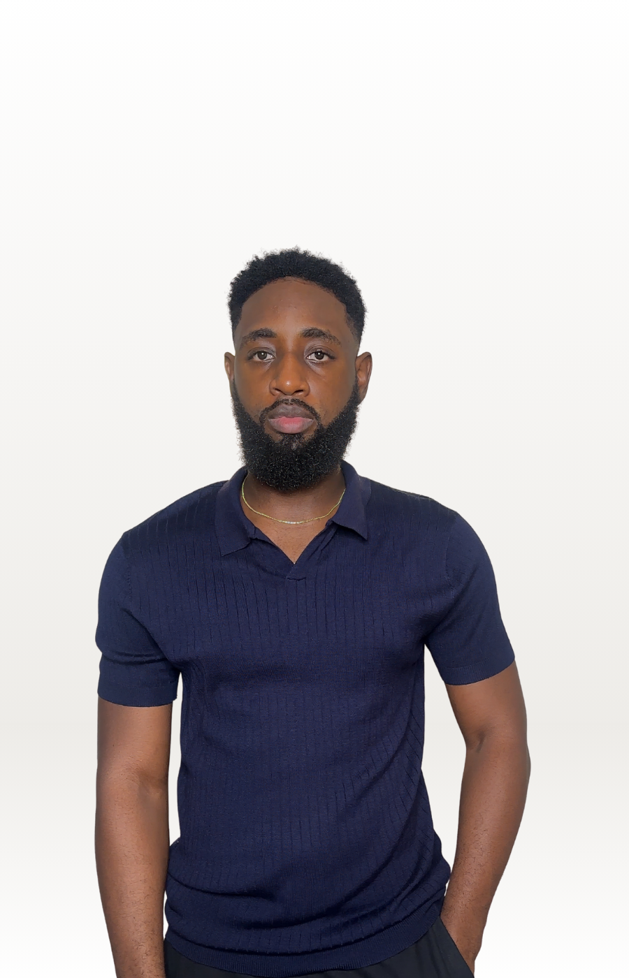 Vertical Stripe Knit Shirt