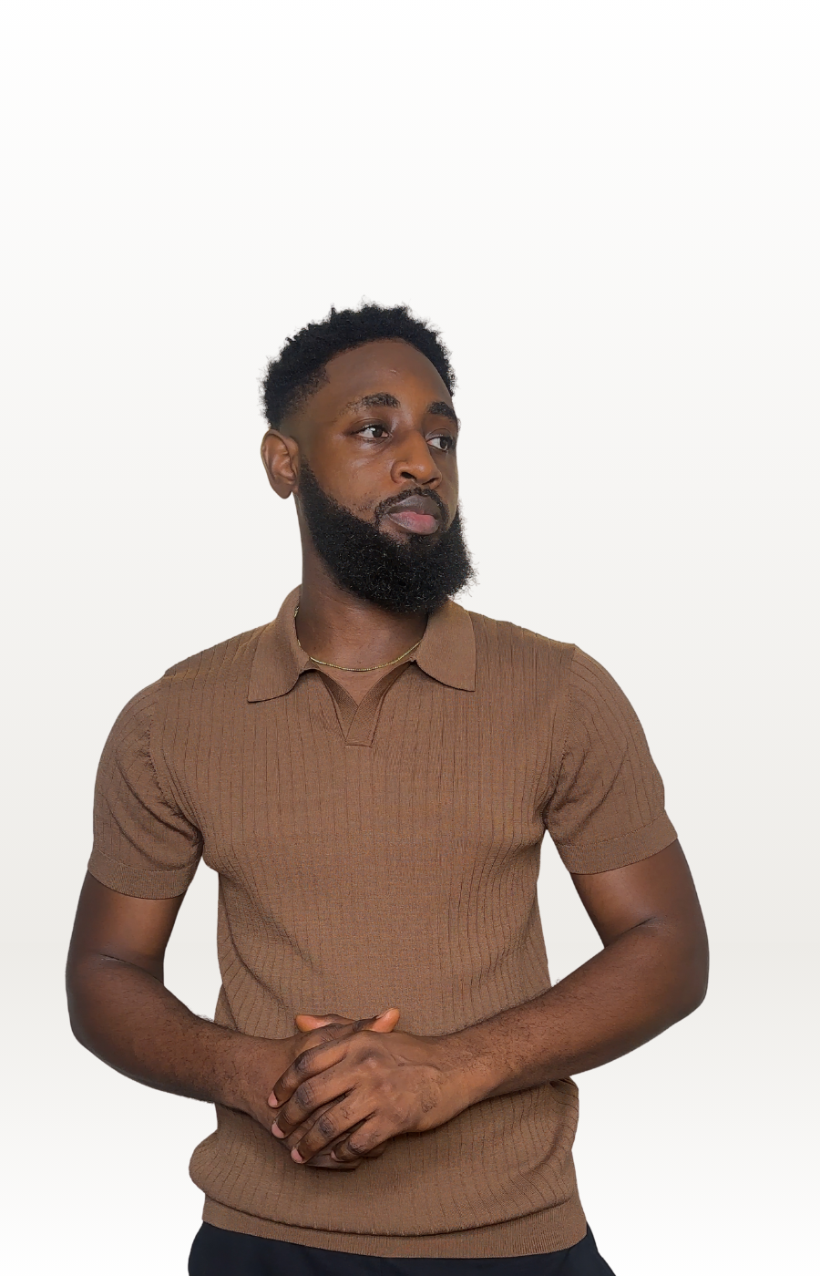 Vertical Stripe Knit Shirt