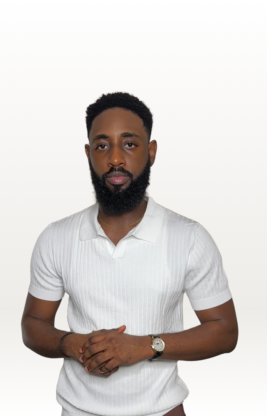 Vertical Stripe Knit Shirt