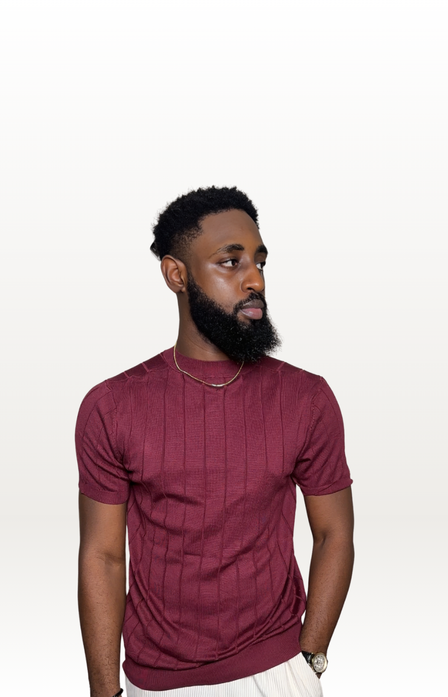 Round Neck Knit Shirt