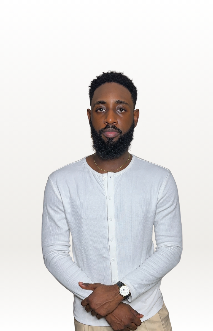 Button-up Long Sleeve Henley