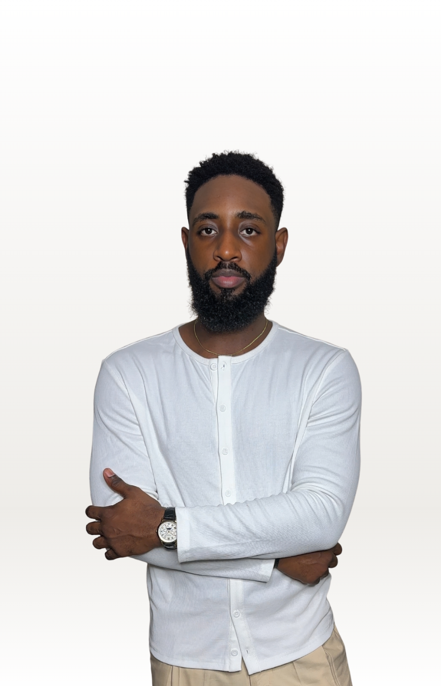 Button-up Long Sleeve Henley