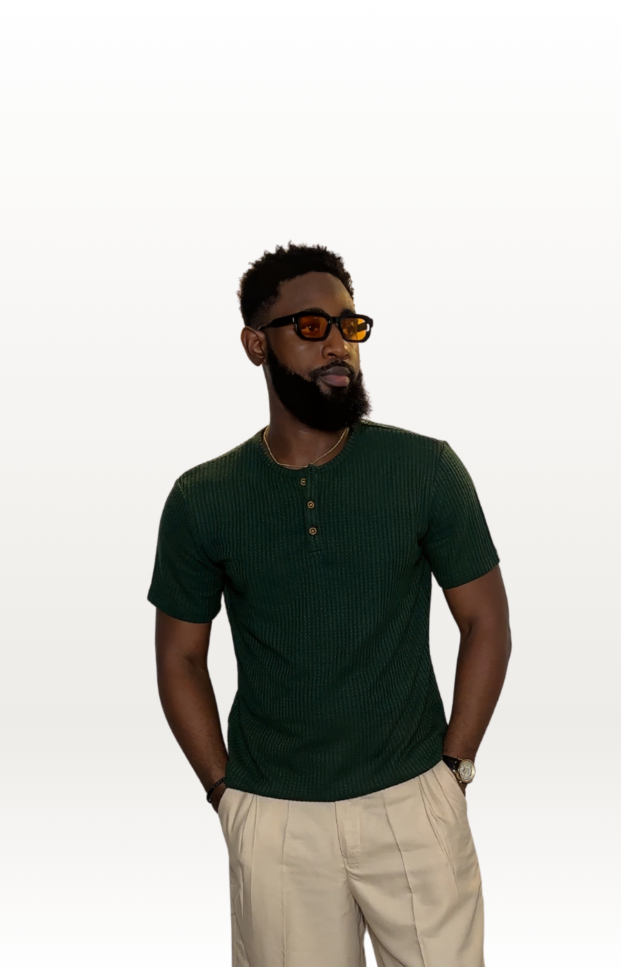 Short Sleeve Henley