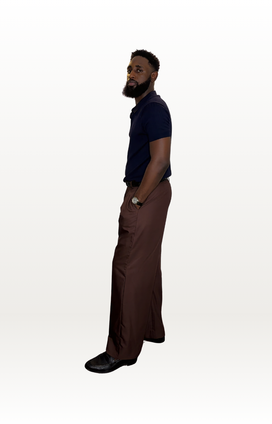 Inverse Double Pleated Pants