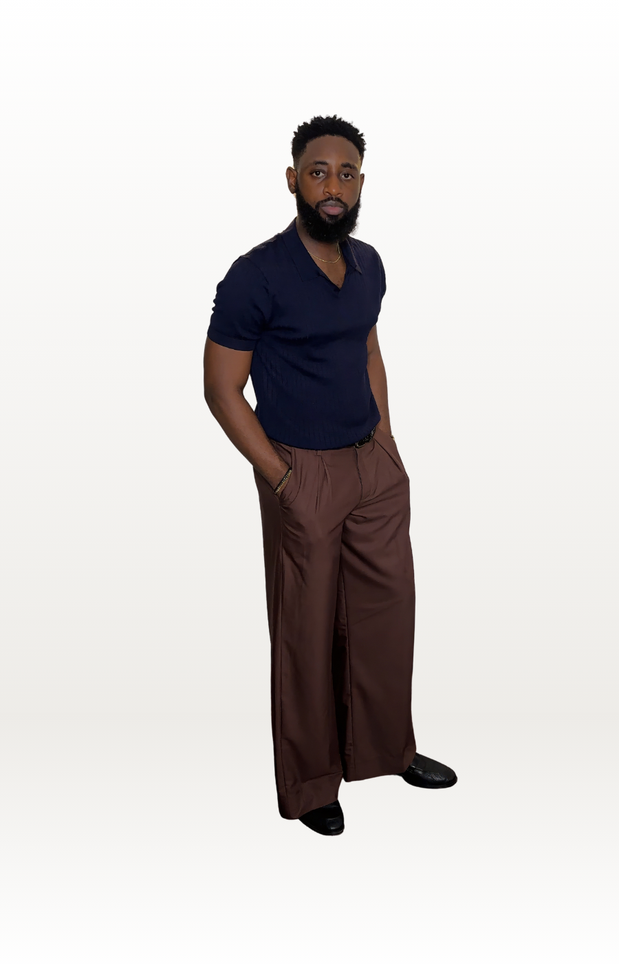 Inverse Double Pleated Pants