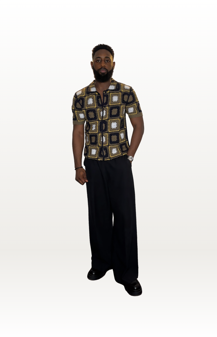 Crochet Knit Shirt